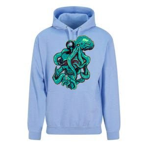 Cool Grunge Octopus Skull Unisex Surf Hoodie