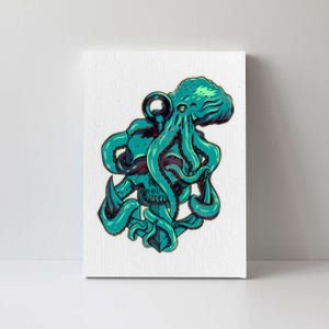 Cool Grunge Octopus Skull Canvas