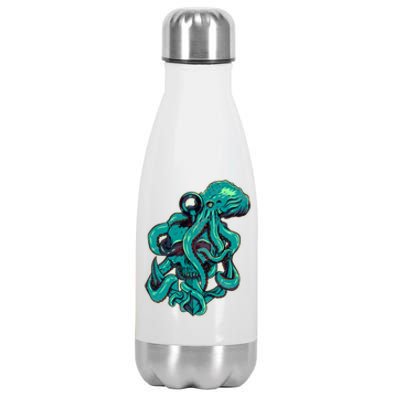 Cool Grunge Octopus Skull Stainless Steel Insulated Water Bottle