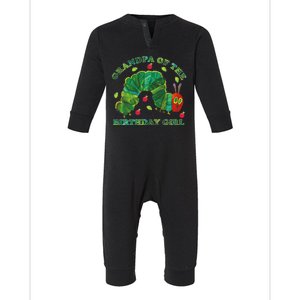 Cute Grandpa Of The Birthday Girl Hungry Caterpillar Infant Fleece One Piece