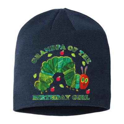 Cute Grandpa Of The Birthday Girl Hungry Caterpillar Sustainable Beanie