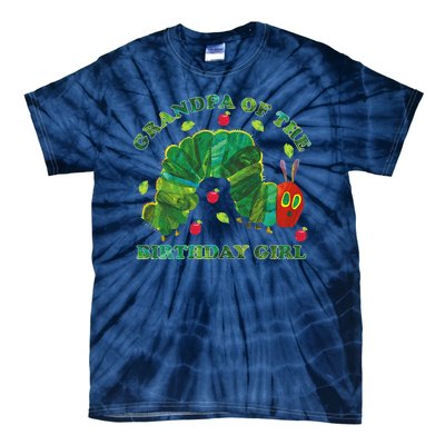 Cute Grandpa Of The Birthday Girl Hungry Caterpillar Tie-Dye T-Shirt