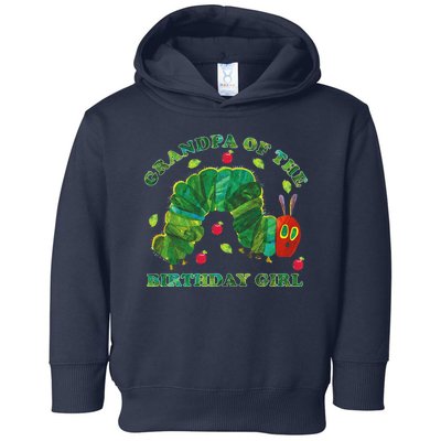 Cute Grandpa Of The Birthday Girl Hungry Caterpillar Toddler Hoodie