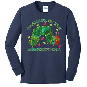 Cute Grandpa Of The Birthday Girl Hungry Caterpillar Kids Long Sleeve Shirt