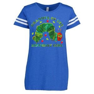 Cute Grandpa Of The Birthday Girl Hungry Caterpillar Enza Ladies Jersey Football T-Shirt