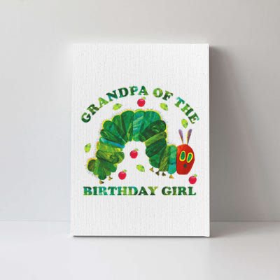 Cute Grandpa Of The Birthday Girl Hungry Caterpillar Canvas