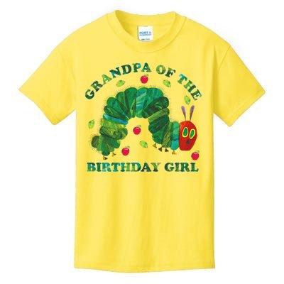 Cute Grandpa Of The Birthday Girl Hungry Caterpillar Kids T-Shirt