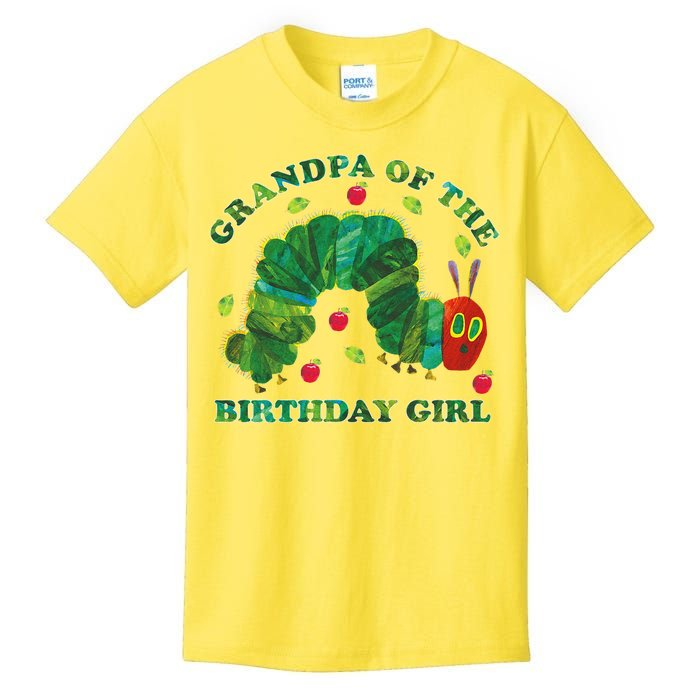 Cute Grandpa Of The Birthday Girl Hungry Caterpillar Kids T-Shirt