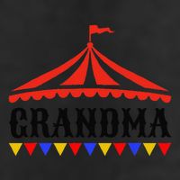 Circus Grandma Of The Birthday & Carnival Family 7 Panel Mesh Trucker Snapback Hat