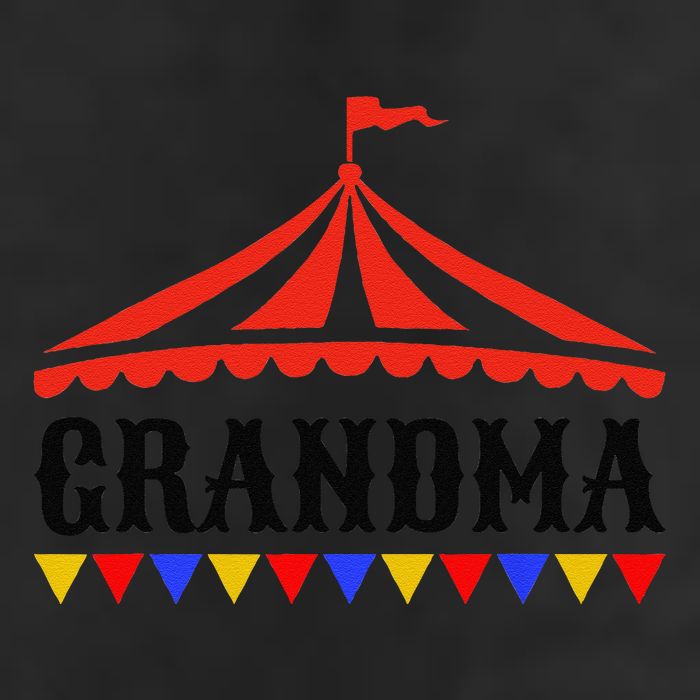 Circus Grandma Of The Birthday & Carnival Family 7 Panel Mesh Trucker Snapback Hat