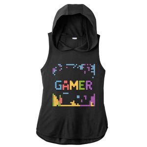 Colourful Gamer Outfit For Nerds Who Play Pc Games Gift Ladies PosiCharge Tri-Blend Wicking Draft Hoodie Tank