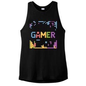 Colourful Gamer Outfit For Nerds Who Play Pc Games Gift Ladies PosiCharge Tri-Blend Wicking Tank