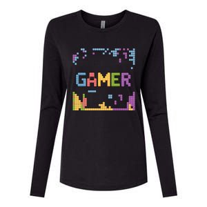 Colourful Gamer Outfit For Nerds Who Play Pc Games Gift Womens Cotton Relaxed Long Sleeve T-Shirt