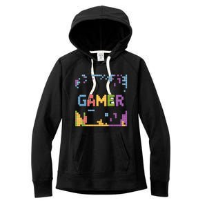 Colourful Gamer Outfit For Nerds Who Play Pc Games Gift Women's Fleece Hoodie