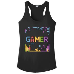 Colourful Gamer Outfit For Nerds Who Play Pc Games Gift Ladies PosiCharge Competitor Racerback Tank