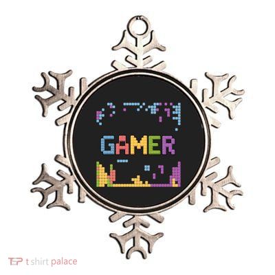Colourful Gamer Outfit For Nerds Who Play Pc Games Gift Metallic Star Ornament