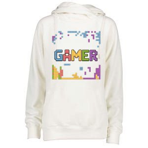 Colourful Gamer Outfit For Nerds Who Play Pc Games Gift Womens Funnel Neck Pullover Hood