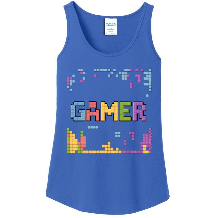 Colourful Gamer Outfit For Nerds Who Play Pc Games Gift Ladies Essential Tank