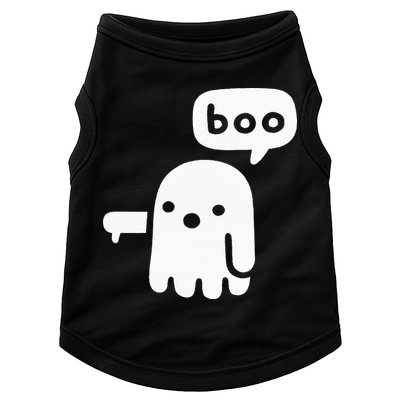 Chunky Ghost Of Disapproval Boo Halloween Doggie Tank