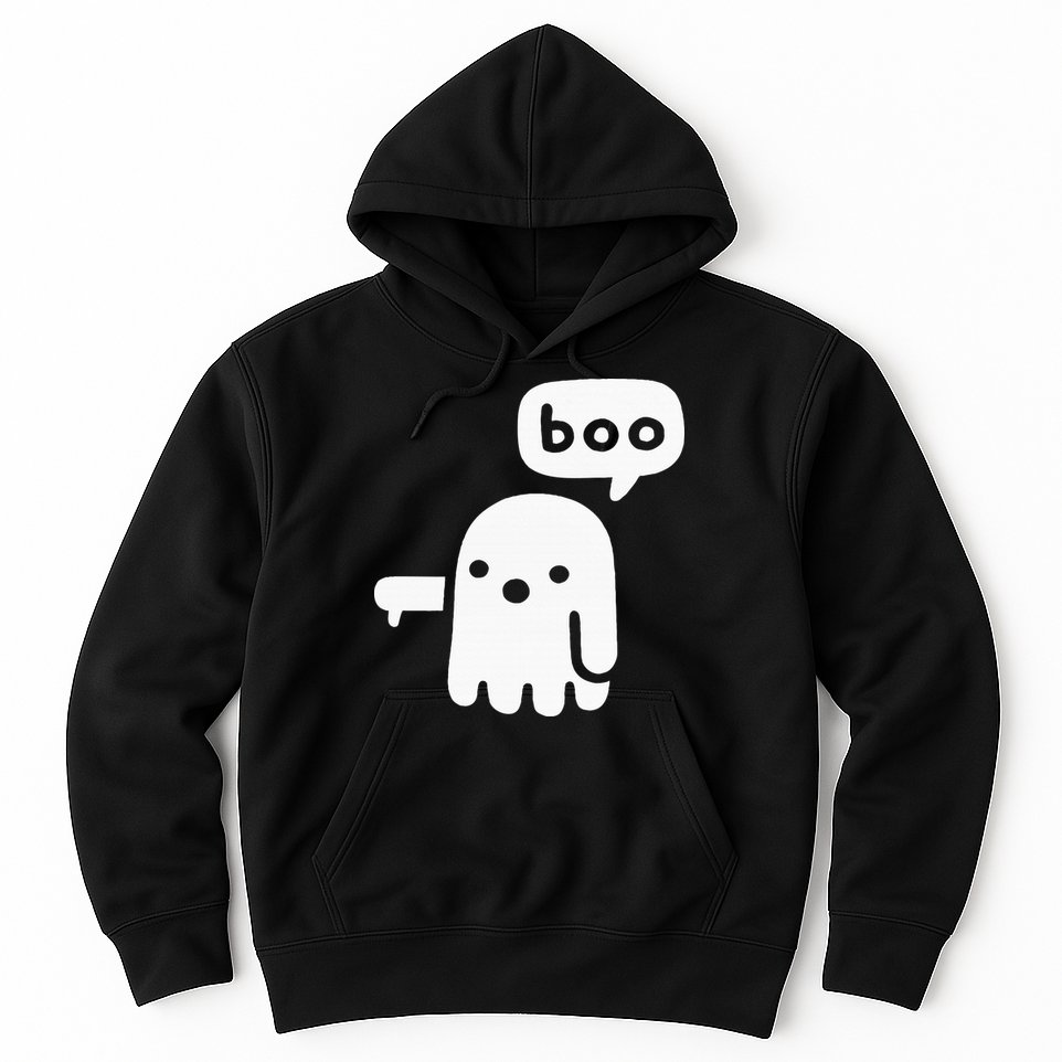 Chunky Ghost Of Disapproval Boo Halloween Hoodie