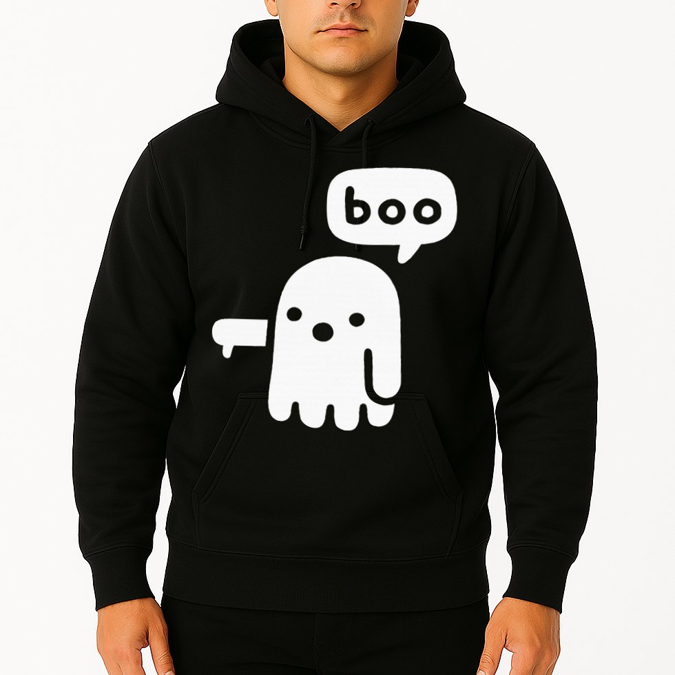 Chunky Ghost Of Disapproval Boo Halloween Hoodie