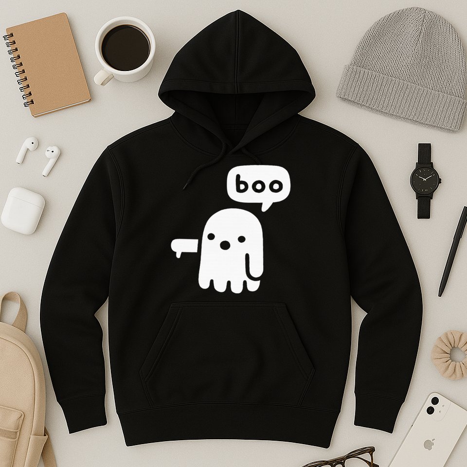 Chunky Ghost Of Disapproval Boo Halloween Hoodie