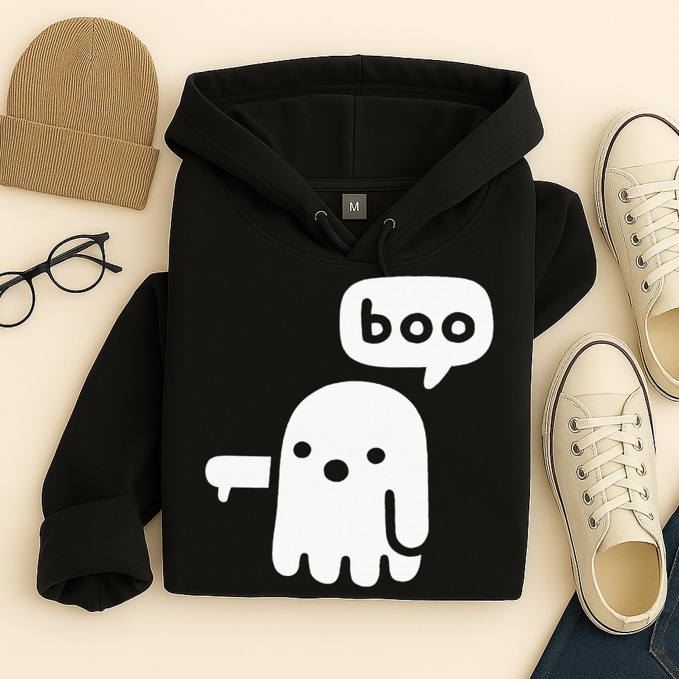 Chunky Ghost Of Disapproval Boo Halloween Hoodie