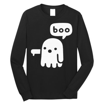 Chunky Ghost Of Disapproval Boo Halloween Long Sleeve Shirt