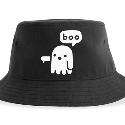 Chunky Ghost Of Disapproval Boo Halloween Sustainable Bucket Hat