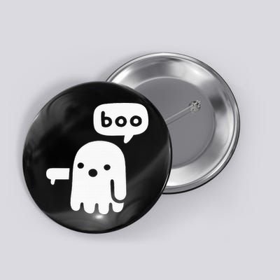 Chunky Ghost Of Disapproval Boo Halloween Button