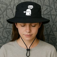 Chunky Ghost Of Disapproval Boo Halloween Bucket Hat