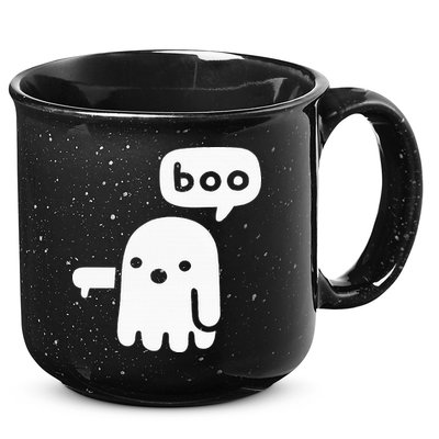 Chunky Ghost Of Disapproval Boo Halloween 15oz Campfire Ceramic Mug