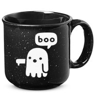 Chunky Ghost Of Disapproval Boo Halloween 15oz Campfire Ceramic Mug