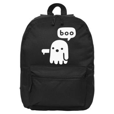 Chunky Ghost Of Disapproval Boo Halloween 16 in Basic Backpack