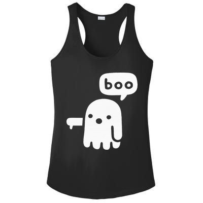 Chunky Ghost Of Disapproval Boo Halloween Ladies PosiCharge Competitor Racerback Tank