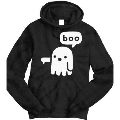 Chunky Ghost Of Disapproval Boo Halloween Tie Dye Hoodie