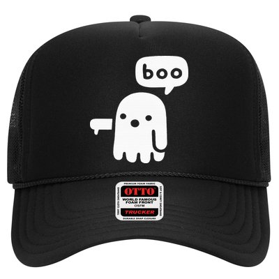 Chunky Ghost Of Disapproval Boo Halloween Trucker Hat