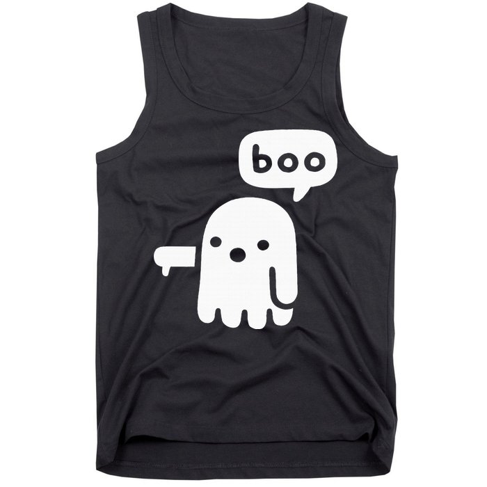 Chunky Ghost Of Disapproval Boo Halloween Tank Top