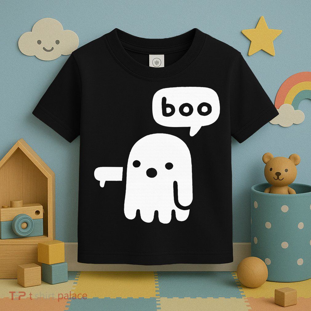 Chunky Ghost Of Disapproval Boo Halloween Toddler T-Shirt