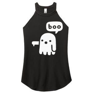 Chunky Ghost Of Disapproval Boo Halloween Women’s Perfect Tri Rocker Tank