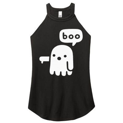 Chunky Ghost Of Disapproval Boo Halloween Women's Perfect Tri Rocker Tank
