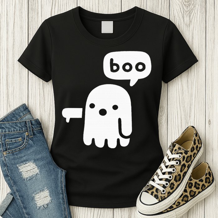 Chunky Ghost Of Disapproval Boo Halloween Womens T-Shirt