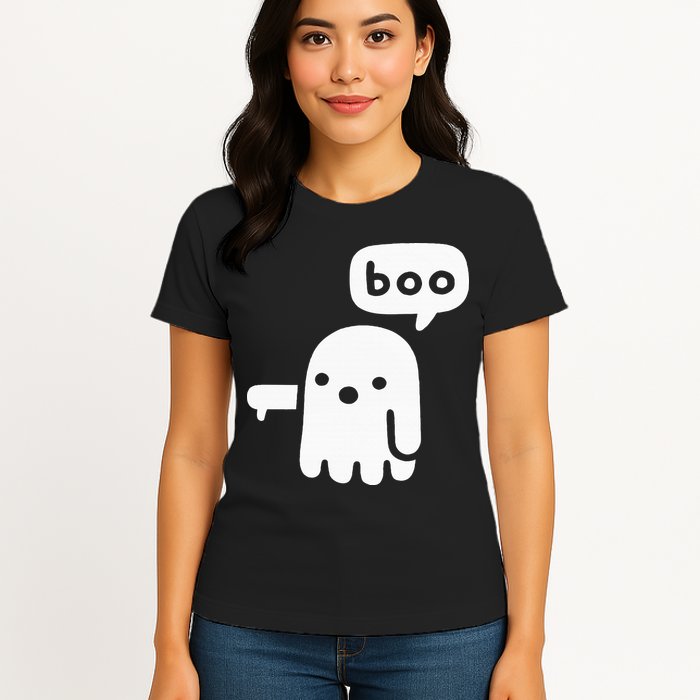 Chunky Ghost Of Disapproval Boo Halloween Womens T-Shirt