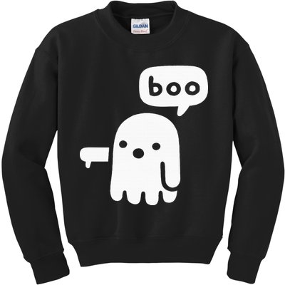 Chunky Ghost Of Disapproval Boo Halloween Kids Sweatshirt