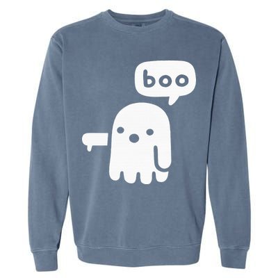 Chunky Ghost Of Disapproval Boo Halloween Garment-Dyed Sweatshirt
