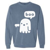 Chunky Ghost Of Disapproval Boo Halloween Garment-Dyed Sweatshirt