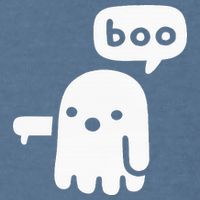 Chunky Ghost Of Disapproval Boo Halloween Garment-Dyed Sweatshirt