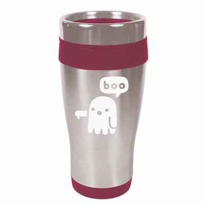 Chunky Ghost Of Disapproval Boo Halloween 16oz Travel Tumbler