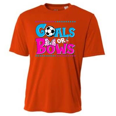 Cute Goals Or Bows Baby Gender Reveal Cooling Performance Crew T-Shirt