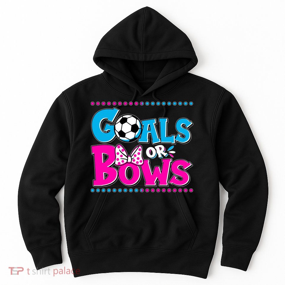 Cute Goals Or Bows Baby Gender Reveal Hoodie